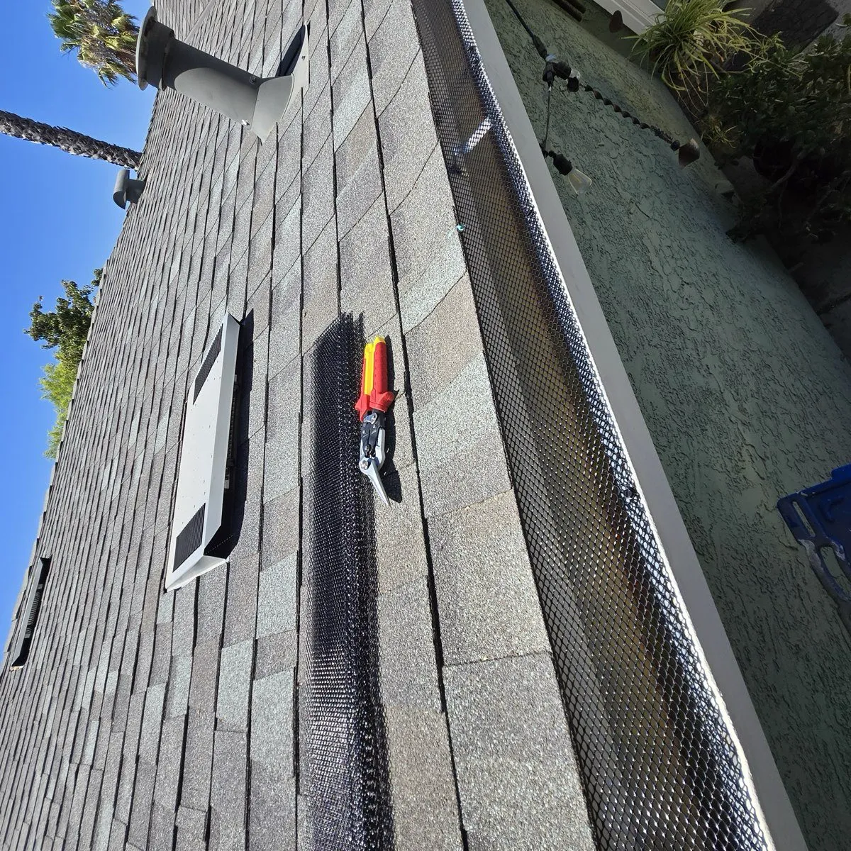 Micro-mesh gutter guard installed on Sacramento home